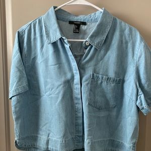 Cropped jeans shirt